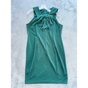Calvin Klein Malachite Green Dress‎ 16 Stretchy Metallic Sparkly Plus Size